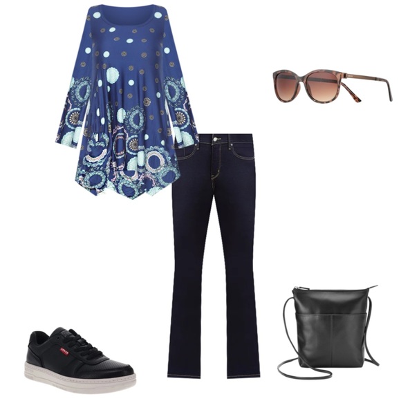 Levi Strauss Black Denim Jeans 315 Shaping Boot Cut Jeans - Picture 9 of 11